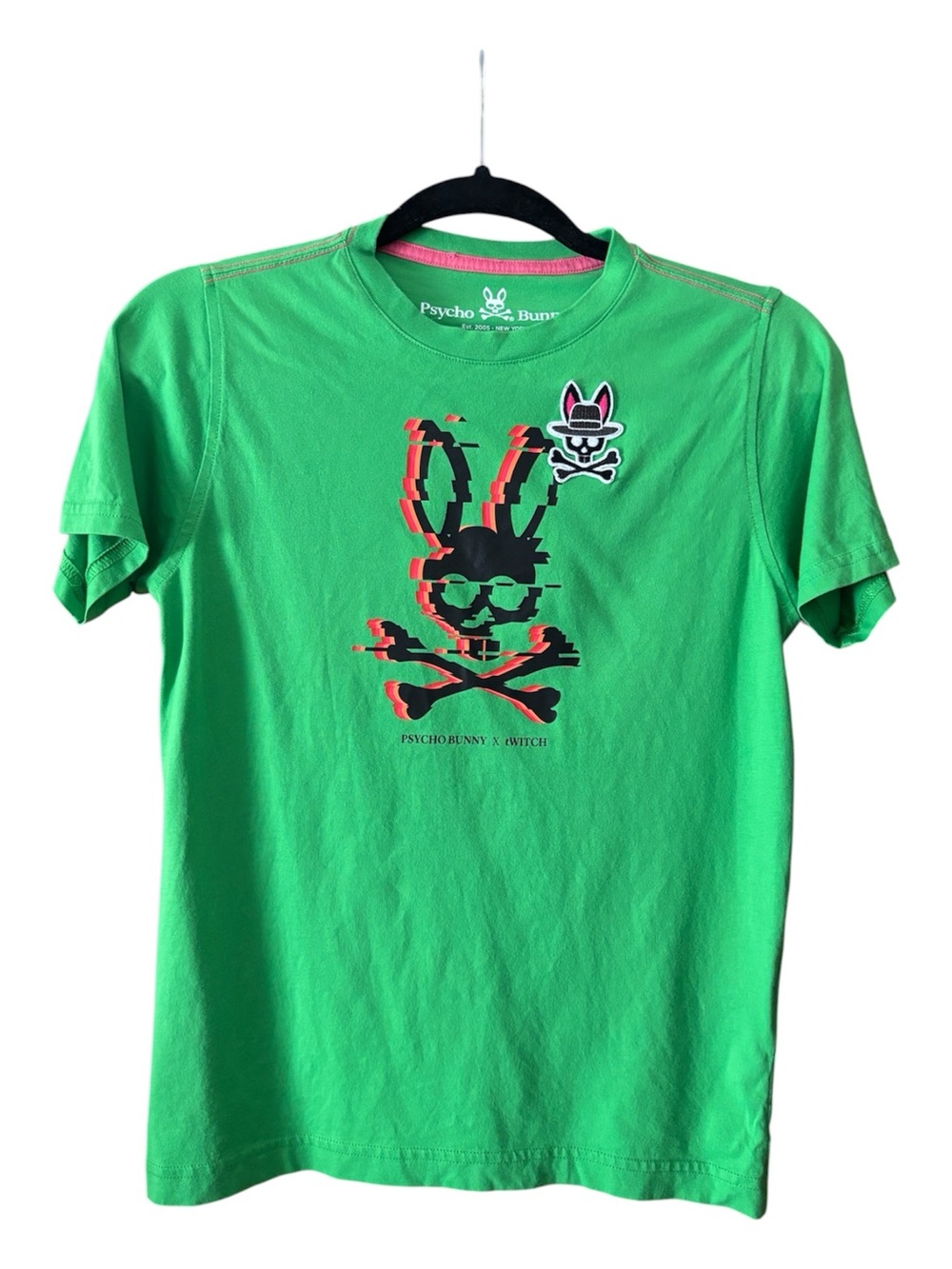 Psycho Bunny X Twitch Green Graphic Tee
